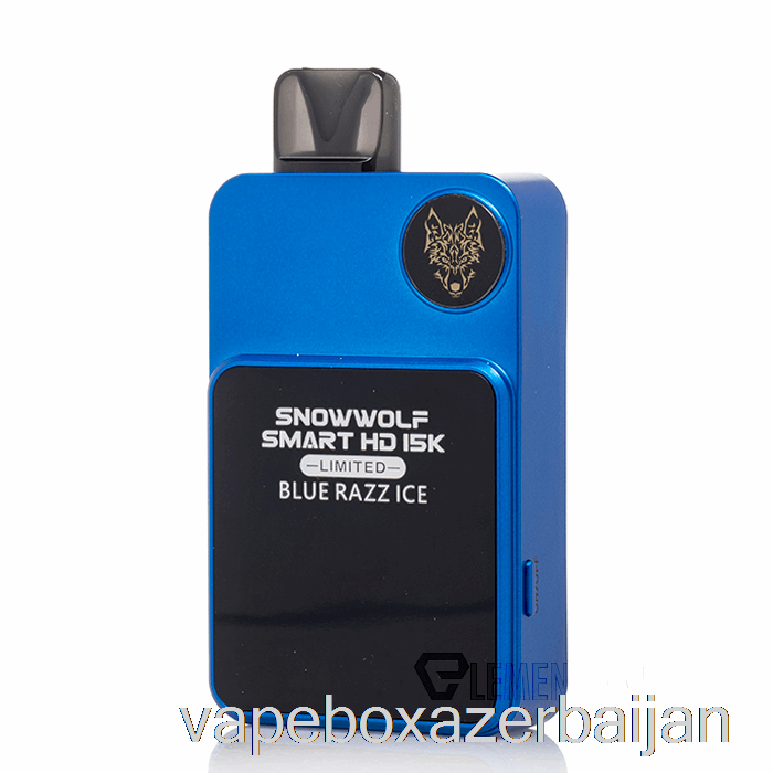 E-Juice Vape Snowwolf Smart HD 15K Limited Disposable Blue Razz Ice